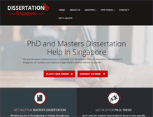 Tablet Screenshot of dissertationsingapore.com